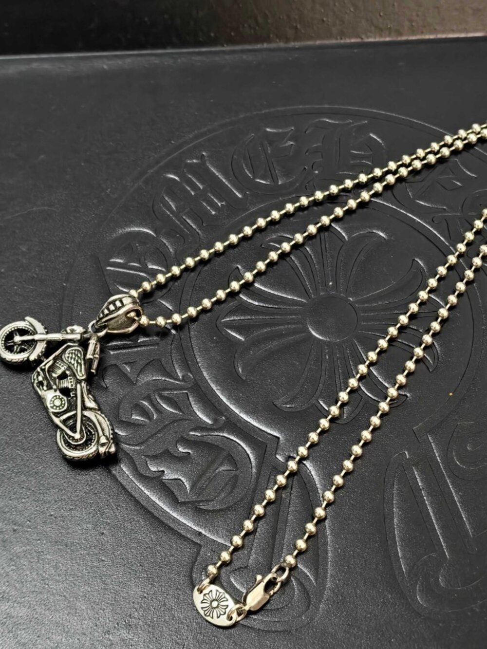 Chrome Hearts Motorcycle Pendant Necklace - Picture 3 of 5